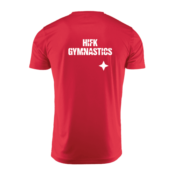 Miesten tekninen T-paita HIFK Gymnastics /punainen