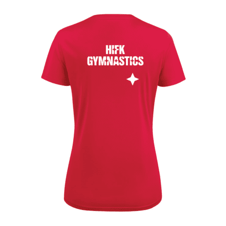 Naisten tekninen T-paita HIFK Gymnastics /punainen