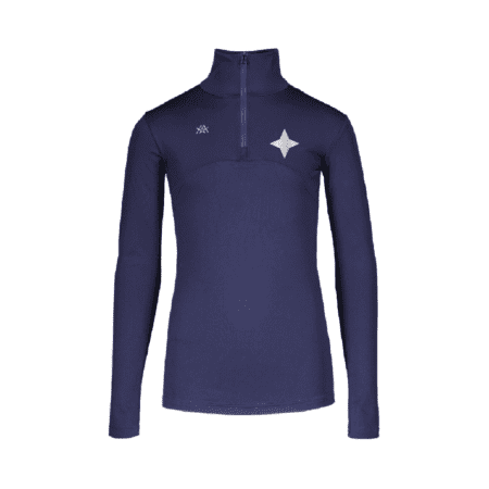 BLOOM pitkähihainen puolivetoketjulla HIFK Gymnastics glitterlogoilla /tummansininen