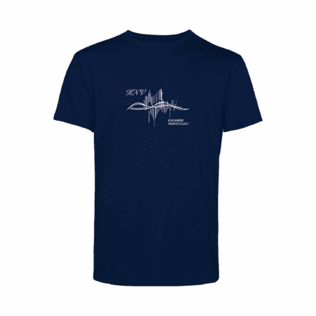 Puuvilla T-paita Kuusamon Voimistelijat /tummansininen