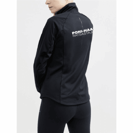 Naisten Craft vetoketjullinen hybriditakki PHR /musta