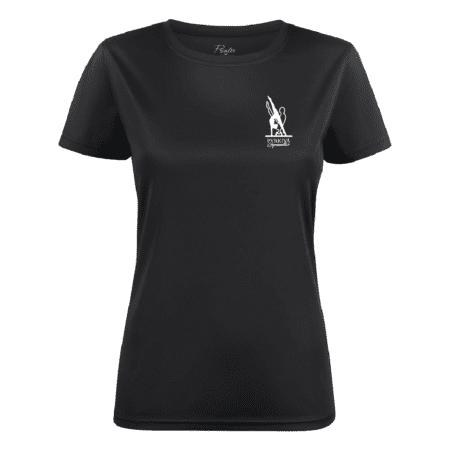 Naisten tekninen t-paita Pyrkivä /musta