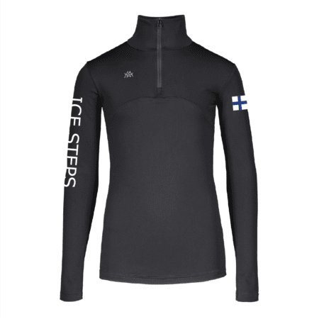 BLOOM pitkähihainen puolivetoketjulla ICE STEPS /musta