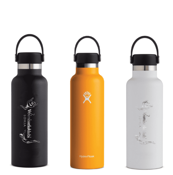 Hydro Flask termosjuomapullo standard mouth flex cap (18oz) VK-Lohja logolla /eri värejä