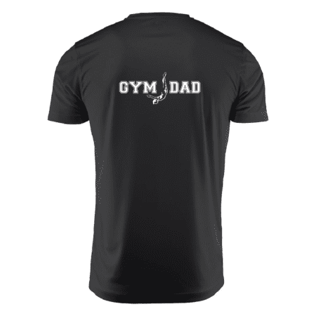 Tekninen T-paita Gym Dad /musta