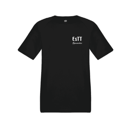 Sporttinen t-paita harrastajille EsTT /musta
