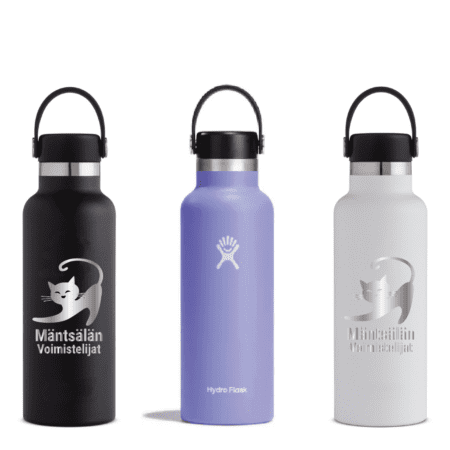Hydro Flask termosjuomapullo standard mouth flex cap (18oz) MäV logolla /eri värejä