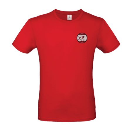 Puuvilla T-paita Pyhtään NV /punainen